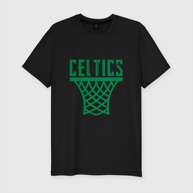 Мужская футболка хлопок Slim с принтом Celtics Dunk , 92% хлопок, 8% лайкра | приталенный силуэт, круглый вырез ворота, длина до линии бедра, короткий рукав | basketball | game | nba | sport | баскетбол | баскетболист | бостон | игра | мяч | нба | спорт | спортсмен