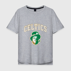 Мужская футболка хлопок Oversize с принтом NBA Celtics в Белгороде, 100% хлопок | свободный крой, круглый ворот, “спинка” длиннее передней части | basketball | boston | celtics | game | nba | sport | баскетбол | баскетболист | бостон | игра | мяч | нба | селтикс | спорт | спортсмен