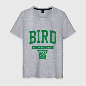 Мужская футболка хлопок с принтом Bird   Boston , 100% хлопок | прямой крой, круглый вырез горловины, длина до линии бедер, слегка спущенное плечо. | basketball | boston | celtics | game | nba | sport | баскетбол | баскетболист | бостон | игра | мяч | нба | селтикс | спорт | спортсмен
