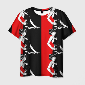 Мужская футболка 3D с принтом PERSONA 5 | Makoto Niijima   Макото Нидзима в Курске, 100% полиэфир | прямой крой, круглый вырез горловины, длина до линии бедер | makoto niijima | persona 5 | playstation | red and black | макото нидзима | персона 5