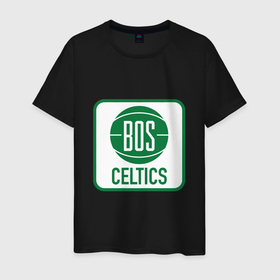 Мужская футболка хлопок с принтом Bos Celtics , 100% хлопок | прямой крой, круглый вырез горловины, длина до линии бедер, слегка спущенное плечо. | basketball | boston | celtics | game | nba | sport | баскетбол | баскетболист | бостон | игра | мяч | нба | селтикс | спорт | спортсмен