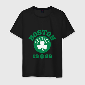 Мужская футболка хлопок с принтом Boston 1986 в Тюмени, 100% хлопок | прямой крой, круглый вырез горловины, длина до линии бедер, слегка спущенное плечо. | basketball | boston | celtics | game | nba | sport | баскетбол | баскетболист | бостон | игра | мяч | нба | селтикс | спорт | спортсмен