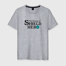 Мужская футболка хлопок с принтом The Rising of the Shield Hero logo black color , 100% хлопок | прямой крой, круглый вырез горловины, длина до линии бедер, слегка спущенное плечо. | hero | logo | rising | shield | shield hero | the rising of the shield | восхождение героя щита | герой щита