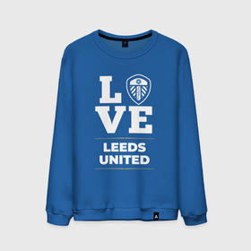 Мужской свитшот хлопок с принтом Leeds United Love Classic в Санкт-Петербурге, 100% хлопок |  | club | football | leeds | leeds united | logo | love | united | клуб | лидс | лого | мяч | символ | спорт | футбол | футболист | футболисты | футбольный | юнайтед