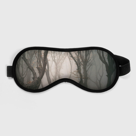 Маска для сна 3D с принтом Лес   Туман , внешний слой — 100% полиэфир, внутренний слой — 100% хлопок, между ними — поролон |  | Тематика изображения на принте: fog | forest | morning | лес | туман | утро