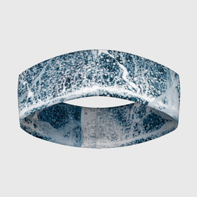 Повязка на голову 3D с принтом Потрескавшийся лед в Тюмени,  |  | cold | ice | winter | зима | лед | потрескавшийся | трещины | холод