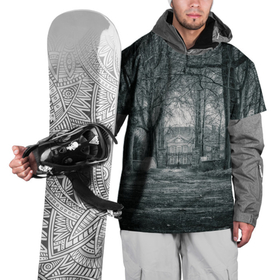 Накидка на куртку 3D с принтом Мрачный особняк в Екатеринбурге, 100% полиэстер |  | Тематика изображения на принте: house | дом | мрачный | особняк | страшный