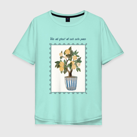 Мужская футболка хлопок Oversize с принтом Мы все растем в своем ритме , 100% хлопок | свободный крой, круглый ворот, “спинка” длиннее передней части | вдохновение | комнатные | лето | настроение | огород | растения | сад | садовод | цветы | цитата