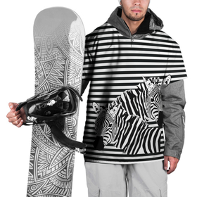 Накидка на куртку 3D с принтом Матросы на зебрах в Новосибирске, 100% полиэстер |  | Тематика изображения на принте: вмф | геометрия | зебра | иллюзия | линии | матроска | психическая атака | тельник | тельняшка