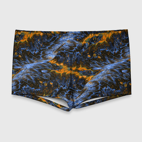 Мужские купальные плавки 3D с принтом Оранжево Синяя Вулканическая Лава в Новосибирске, Полиэстер 85%, Спандекс 15% |  | Тематика изображения на принте: lava | volcanic | volcano | вулкан | вулканическая | лава | оранжевый | природа | синий