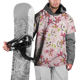 Накидка на куртку 3D с принтом Цветы Розовые Плюмерии в Санкт-Петербурге, 100% полиэстер |  | flowers | букет | плюмерии | природа | растение | розовый | флора | цветы