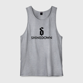 Мужская майка хлопок с принтом Shinedown лого с эмблемой , 100% хлопок |  | Тематика изображения на принте: brent smith | shinedown | брент смит | группа | музыка | рок | рок группа