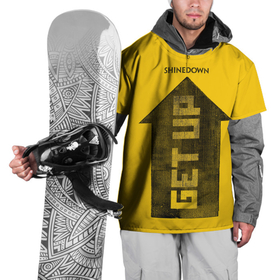 Накидка на куртку 3D с принтом Shinedown   GET UP в Тюмени, 100% полиэстер |  | brent smith | shinedown | брент смит | группа | музыка | рок | рок группа