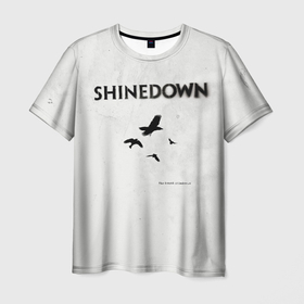 Мужская футболка 3D с принтом The Sound of Madness   Shinedown в Новосибирске, 100% полиэфир | прямой крой, круглый вырез горловины, длина до линии бедер | brent smith | shinedown | брент смит | группа | музыка | рок | рок группа