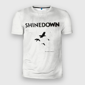 Мужская футболка 3D Slim с принтом The Sound of Madness   Shinedown в Кировске, 100% полиэстер с улучшенными характеристиками | приталенный силуэт, круглая горловина, широкие плечи, сужается к линии бедра | brent smith | shinedown | брент смит | группа | музыка | рок | рок группа
