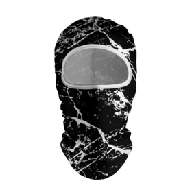 Балаклава 3D с принтом Текстура чёрного мрамора   Texture of black marble в Белгороде, 100% полиэстер, ткань с особыми свойствами — Activecool | плотность 150–180 г/м2; хорошо тянется, но при этом сохраняет форму. Закрывает шею, вокруг отверстия для глаз кайма. Единый размер | Тематика изображения на принте: fashion | marble | stone | texture | камень | мода | мрамор | текстура