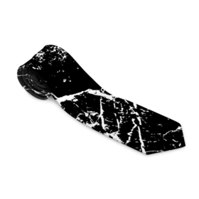 Галстук 3D с принтом Текстура чёрного мрамора   Texture of black marble в Белгороде, 100% полиэстер | Длина 148 см; Плотность 150-180 г/м2 | Тематика изображения на принте: fashion | marble | stone | texture | камень | мода | мрамор | текстура