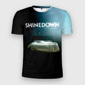 Мужская футболка 3D Slim с принтом If You Only Knew   Shinedown в Новосибирске, 100% полиэстер с улучшенными характеристиками | приталенный силуэт, круглая горловина, широкие плечи, сужается к линии бедра | brent smith | if you only knew | shinedown | брент смит | группа | музыка | рок | рок группа