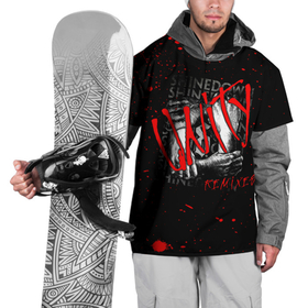 Накидка на куртку 3D с принтом Shinedown   Unity в Кировске, 100% полиэстер |  | brent smith | shinedown | брент смит | группа | музыка | рок | рок группа