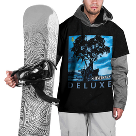 Накидка на куртку 3D с принтом DELUXE   Shinedown в Тюмени, 100% полиэстер |  | brent smith | shinedown | брент смит | группа | музыка | рок | рок группа