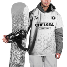 Накидка на куртку 3D с принтом Chelsea Champions Униформа , 100% полиэстер |  | chelsea | club | football | logo | градиент | клуб | лого | мяч | символ | спорт | форма | футбол | футболист | футболисты | футбольный | челси