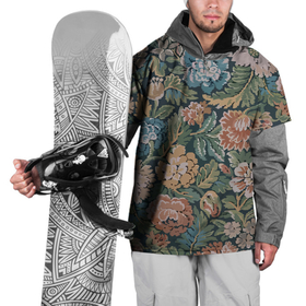 Накидка на куртку 3D с принтом Floral pattern   Цветочный паттерн в Кировске, 100% полиэстер |  | fashion | flower | leaf | pattern | лист | мода | узор | цветы