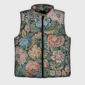 Мужской жилет утепленный 3D с принтом Floral pattern   Цветочный паттерн в Курске,  |  | fashion | flower | leaf | pattern | лист | мода | узор | цветы