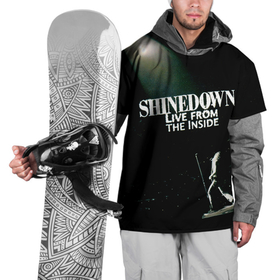 Накидка на куртку 3D с принтом Live From the Inside   Shinedown в Курске, 100% полиэстер |  | brent smith | shinedown | брент смит | группа | музыка | рок | рок группа