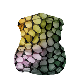 Бандана-труба 3D с принтом Морские розовые голубые желтые камешки в Кировске, 100% полиэстер, ткань с особыми свойствами — Activecool | плотность 150‒180 г/м2; хорошо тянется, но сохраняет форму | sea pebbles | камешки | морские камешки | мятный | розовый