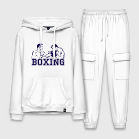 Мужской костюм хлопок с толстовкой с принтом Бокс (Boxing is cool) в Екатеринбурге,  |  | Тематика изображения на принте: battle | box | boxer | boxing | champion | club | fight | fighter | fit | fitness | gym | kickboxing | lifestyle | man | mma | retro | ring | sport | strong | vintage | боец | боксер | боксерский клуб | винтаж | кикбоксинг | мма | мужчина | поединок | рет