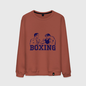 Мужской свитшот хлопок с принтом Бокс (Boxing is cool) в Санкт-Петербурге, 100% хлопок |  | battle | box | boxer | boxing | champion | club | fight | fighter | fit | fitness | gym | kickboxing | lifestyle | man | mma | retro | ring | sport | strong | vintage | боец | боксер | боксерский клуб | винтаж | кикбоксинг | мма | мужчина | поединок | рет