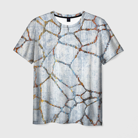 Мужская футболка 3D с принтом Авангардный текстурный паттерн , 100% полиэфир | прямой крой, круглый вырез горловины, длина до линии бедер | abstraction | pattern | texture | vanguard | абстракция | авангард | паттерн | текстура