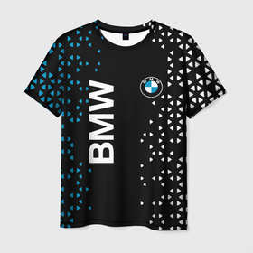 Мужская футболка 3D с принтом BMW   Абстракция в Кировске, 100% полиэфир | прямой крой, круглый вырез горловины, длина до линии бедер | bmw | bmw performance | m | motorsport | performance | бмв | моторспорт