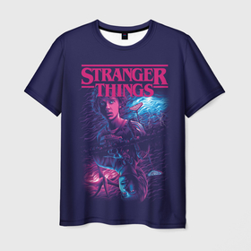 Мужская футболка 3D с принтом Stranger Things   Очень странные дела в Ханты-Майнсийске, 100% полиэфир | прямой крой, круглый вырез горловины, длина до линии бедер | netflix | stranger things | очень странные дела | сериалы | странные дела