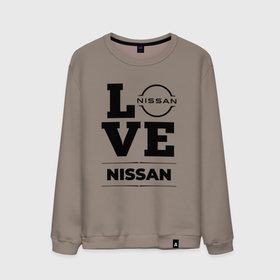 Мужской свитшот хлопок с принтом Nissan Love Classic в Белгороде, 100% хлопок |  | auto | brand | logo | love | nissan | symbol | авто | бренд | лого | ниссан | символ