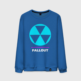 Мужской свитшот хлопок с принтом Символ Fallout в неоновых цветах в Новосибирске, 100% хлопок |  | fallout | logo | neon | игра | игры | лого | логотип | неон | символ | фаллаут
