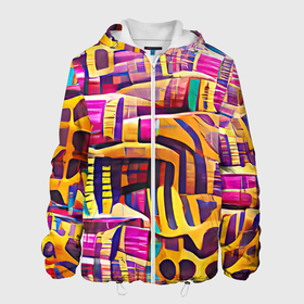 Мужская куртка 3D с принтом Африканские яркие мотивы , ткань верха — 100% полиэстер, подклад — флис | прямой крой, подол и капюшон оформлены резинкой с фиксаторами, два кармана без застежек по бокам, один большой потайной карман на груди. Карман на груди застегивается на липучку | abstraction | africa | art | bright | colors | ethnic | funny | multicoloured | pattern | positive | summer | абстракция | африка | краски | лето | мотивы | пестрый | позитивный | радостный | разноцветный | рисунок | узоры | этнический