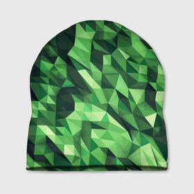 Шапка 3D с принтом Объёмный полигональный камуфляж в Белгороде, 100% полиэстер | универсальный размер, печать по всей поверхности изделия | abstraction | camouflage | pattern | triangle | volume | абстракция | камуфляж | объём | паттерн | треугольник