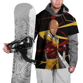 Накидка на куртку 3D с принтом One Punch Man   Сайтама аниме в Санкт-Петербурге, 100% полиэстер |  | Тематика изображения на принте: one punch man | аниме | ванпанчмен | лысый | сайтама | удар | человек одного удара