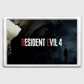 Магнит 45*70 с принтом Resident Evil 4 Remake Леон в Тюмени, Пластик | Размер: 78*52 мм; Размер печати: 70*45 | 