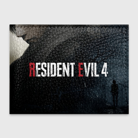 Обложка для студенческого билета с принтом Resident Evil 4 Remake Леон , натуральная кожа | Размер: 11*8 см; Печать на всей внешней стороне | Тематика изображения на принте: 