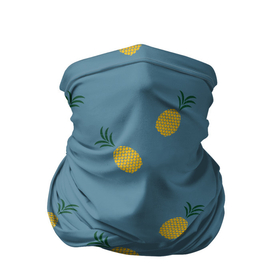 Бандана-труба 3D с принтом Pineapplы , 100% полиэстер, ткань с особыми свойствами — Activecool | плотность 150‒180 г/м2; хорошо тянется, но сохраняет форму | ананасик | ананасовый | ананасы | лето | паттерн | тропический