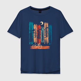 Мужская футболка хлопок Oversize с принтом Грэвэл и полоски в Екатеринбурге, 100% хлопок | свободный крой, круглый ворот, “спинка” длиннее передней части | 