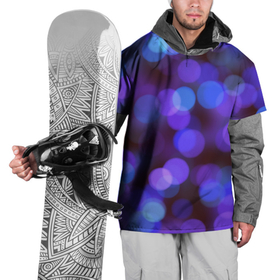 Накидка на куртку 3D с принтом Фиолетовые блики (боке) в Санкт-Петербурге, 100% полиэстер |  | Тематика изображения на принте: блики | боке | круги | размытие | фиолетовые