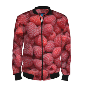 Мужской бомбер 3D с принтом Малина   ягоды в Кировске, 100% полиэстер | застегивается на молнию, по бокам два кармана без застежек, по низу бомбера и на воротнике - эластичная резинка | еда | лесные ягоды | малина | малина текстура | малиновые | малиновый | фрукты и ягоды | ягода | ягода малина | ягоды
