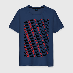 Мужская футболка хлопок с принтом Red mark mistake в Екатеринбурге, 100% хлопок | прямой крой, круглый вырез горловины, длина до линии бедер, слегка спущенное плечо. | minimalism | минимализм | надпись | слова | юмор