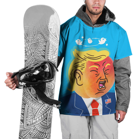 Накидка на куртку 3D с принтом Дональд Трамп и Твиттер в Белгороде, 100% полиэстер |  | donald trump | америка | дональд | дональд трамп | сша | твиттер | трамп