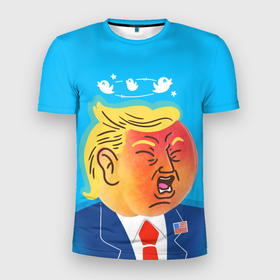 Мужская футболка 3D Slim с принтом Дональд Трамп и Твиттер в Кировске, 100% полиэстер с улучшенными характеристиками | приталенный силуэт, круглая горловина, широкие плечи, сужается к линии бедра | donald trump | америка | дональд | дональд трамп | сша | твиттер | трамп