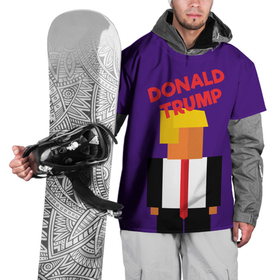 Накидка на куртку 3D с принтом Дональд  Трамп в Екатеринбурге, 100% полиэстер |  | america | donald trump | америка | дональд | дональд трамп | сша | трамп