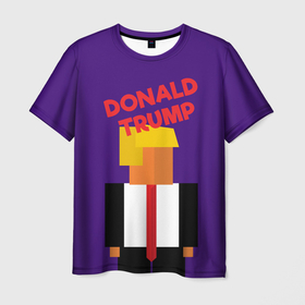 Мужская футболка 3D с принтом Дональд  Трамп в Белгороде, 100% полиэфир | прямой крой, круглый вырез горловины, длина до линии бедер | america | donald trump | америка | дональд | дональд трамп | сша | трамп